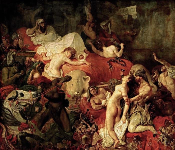 1欧仁·德拉克罗瓦所绘的《萨达那帕拉之死》，(1).jpg